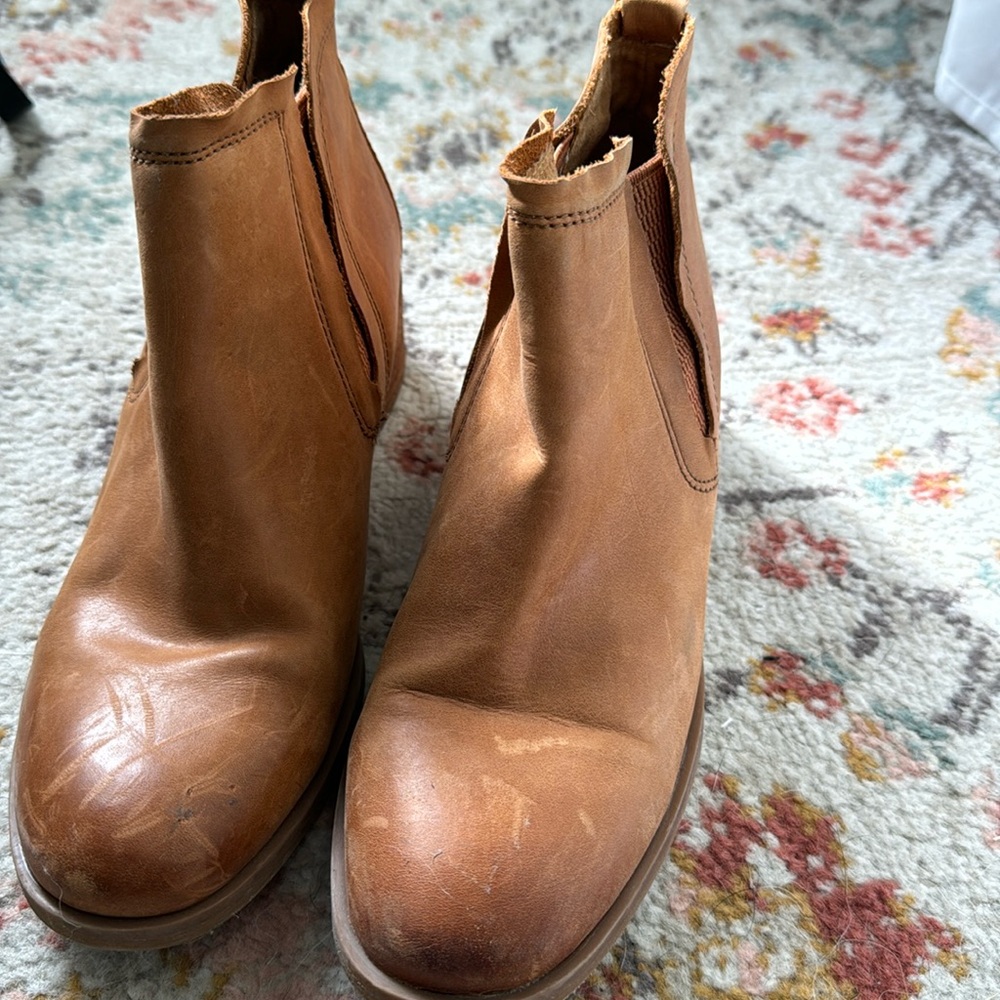 Kork-Ease Tan Ankle Boots